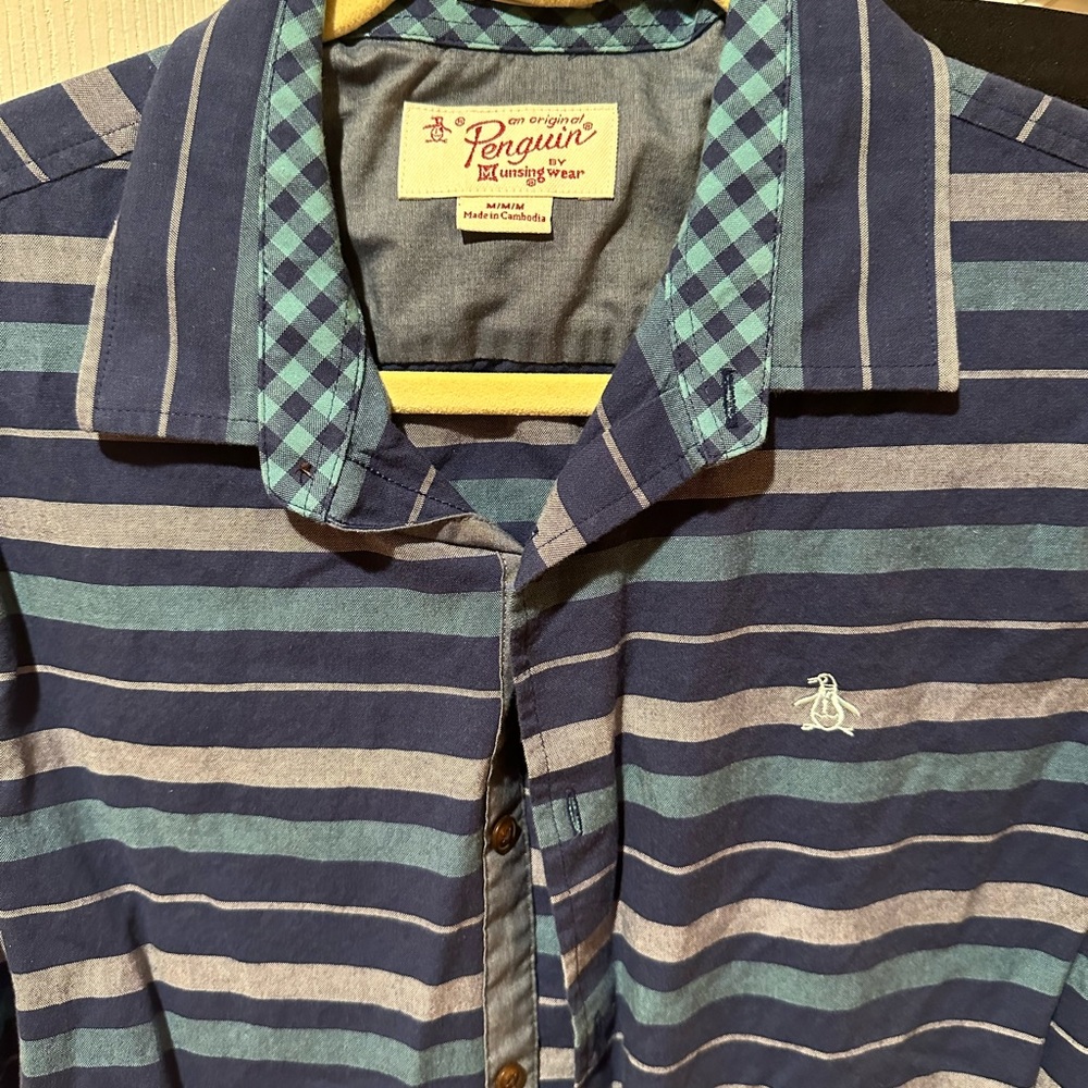 Brand new penguin button down shirt
